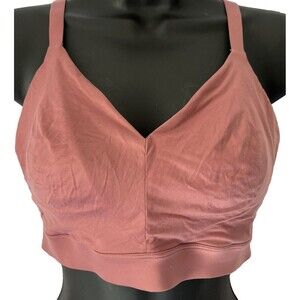 Tommy John Women’s L D-DD Dusty Rose Mauve Second Skin Triangle Bralette Bra